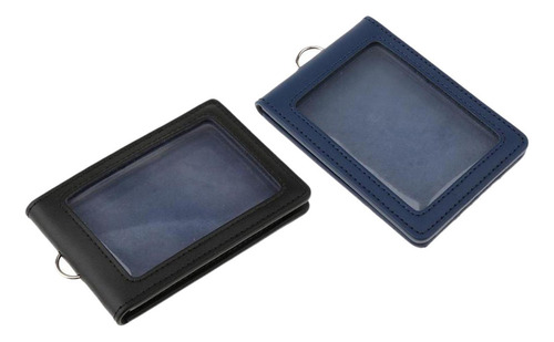 2 Piezas De Tarjetas Dobles De Cuero Pu De Estilos
