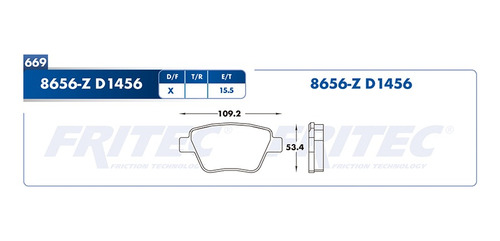 Balatas Traseras Jetta 2012 Fritec 2.0l Volkswagen