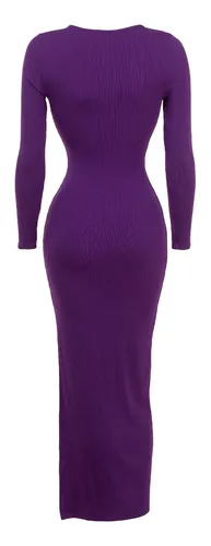 Vestido largo raja lateral hotsell