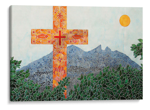 Canvas Lab Cuadro Cruz Y Cerro De La Silla 75x50
