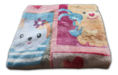 Cobertor Infantil 0,90x1,10 Jolitex Super Macio Bichinhos
