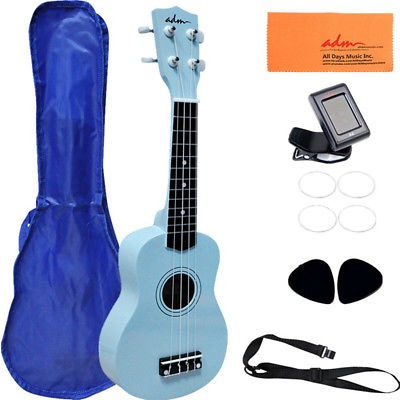 Adm 21 Ukelele Soprano Económica Start Pack Con Gig Bag,