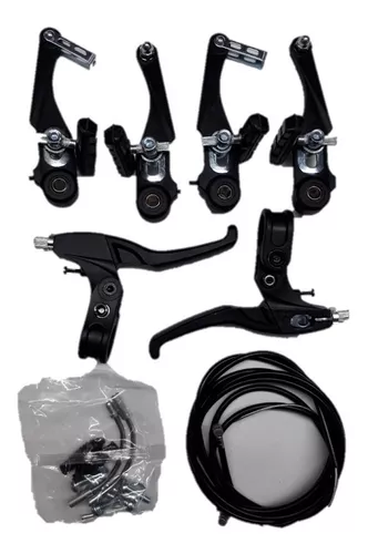 Kit Juego Frenos V Brake Bicicleta Mtb Delantero + Trasero