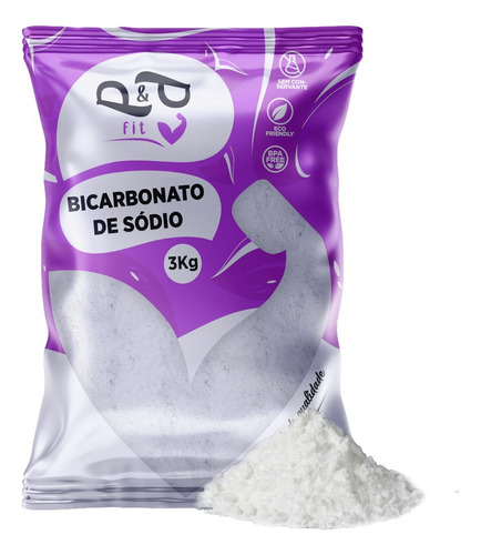 Bicarbonato De Sódio Multiuso Original 100% Puro 3kg - P&p