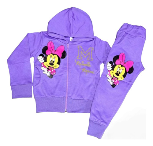 Conjunto Buzo Y Polerón Minnie Mouse Niña 