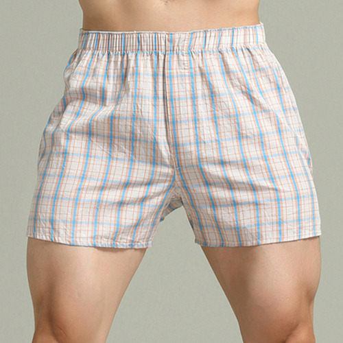 . S Underwear Para Hombre, Pantalones Cortos A Cuadros De