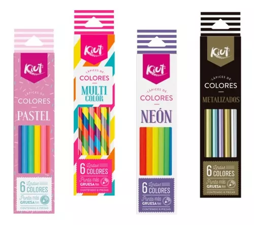 COLORES KIUT X 24 C/ESTUCHE DE PLASTICO