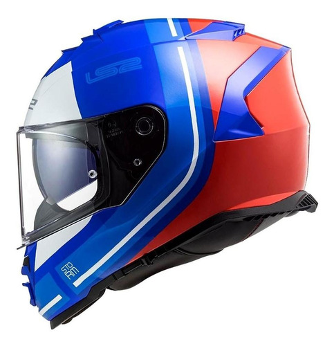 Capacete Ls2 Ff800 Storm Slant Blue Fluo Orange