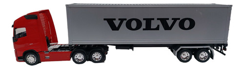 Camion Volvo Fh 500 C/container Escala 1.32 Rojo