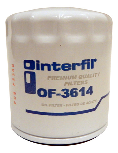 Filtro Aceite Interfil Para Chrysler Shadow 2.5l 1989-1994