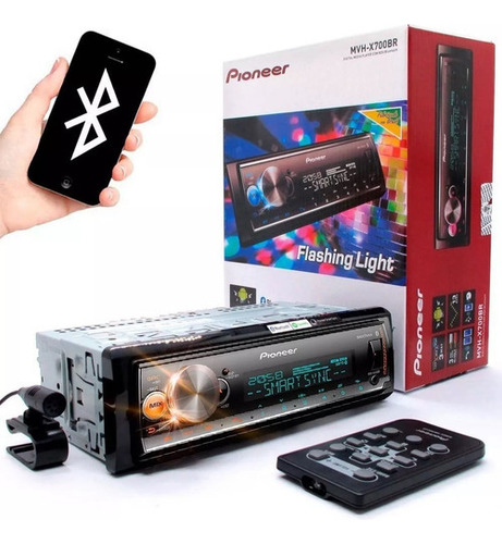 Aparelho Som Pioneer Mvh-x7000br Spotify Mp3 Usb + Pendrive
