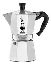 Comprar Cafetera portátil Bialetti Moka Express 6 Tazas 10010006 analógico plateada italiana
