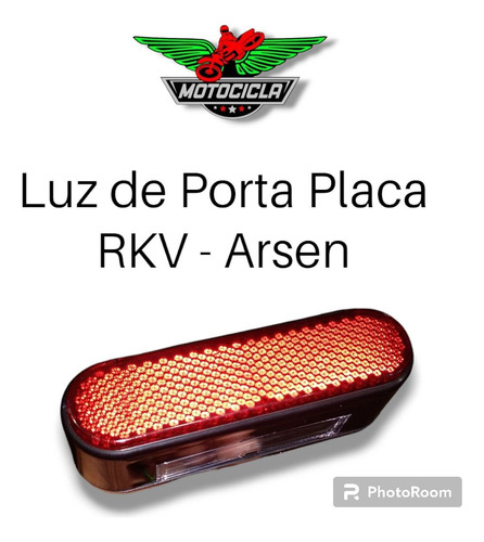 Luz De Porta Placa  Moto Rkv - Arsen 