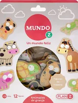 Comprar Muñecos Madera 12 Animales De Granja Juegos Didacticos Niños