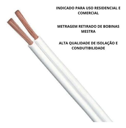Imagem 4 de 6 de Fio Cordão Paralelo Cobre 2x1,5mm - 25m