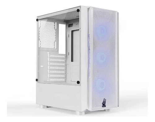 Case Gamer Pc Strig Varano Blanco + 3 Fans + Controladora 