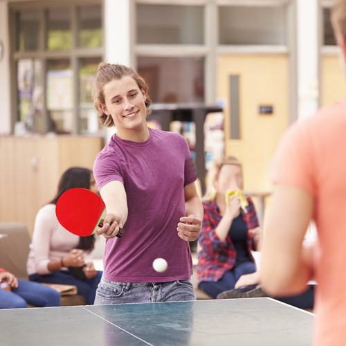 Kit De Paletas Ping Pong Mango Corto Con Pelotas
