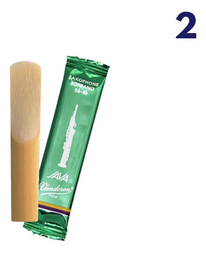 Kit C/ 2 Palhetas Java N.3 P/sax Soprano Sr303 Vandoren