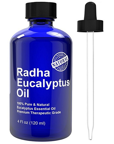 Radha Belleza Aceite Esencial De Eucalipto - Big 4 Oz - 100%