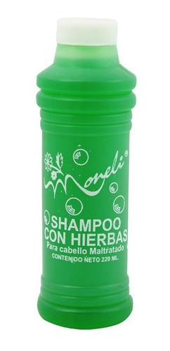 Shampoo Moneli Con Hierbas Para Cabello Maltratado
