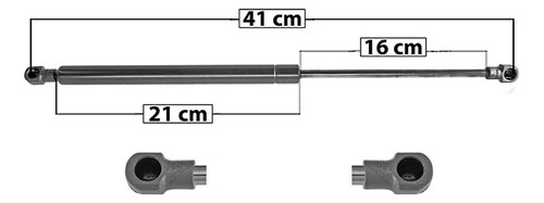 1-amortiguador 5a Puerta Izq/der Spart Renault Clio 00-04