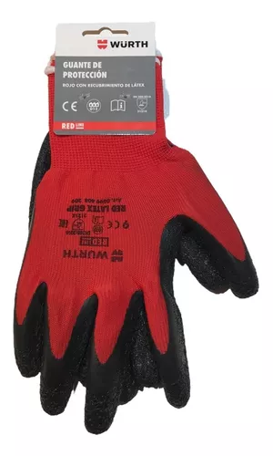 Expectativa a lo largo No autorizado Guantes De Protección Rojo Y Negro Wurth | Meses con intereses