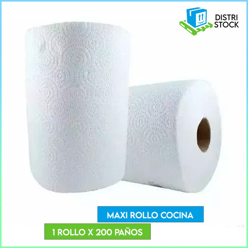 Maxi Rollo Cocina 1 Rollo X 200 Paños Rendidor Eco