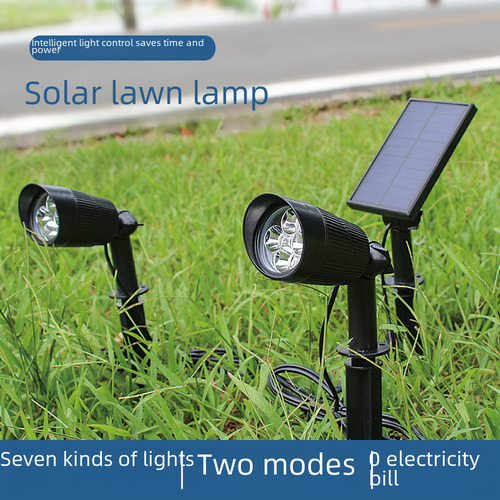 Lámpara Solar De Césped 32led Luz Cálida Cambia Color