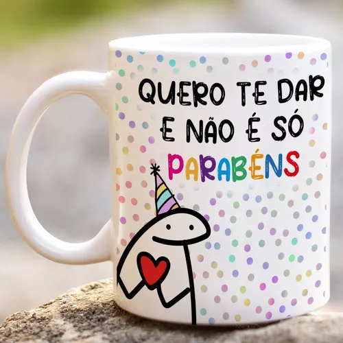 Caneca Flork Meme Engraçada Aniversário