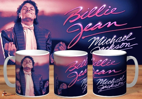 Taza Michael Jackson Billie Jean 4k Art 02