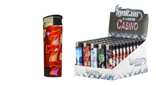 Caja De Encendedor Ignitus Lighter Casino Caja Con 50 Piezas