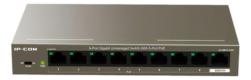 Switch Ip-com, 8 Portas Gigabit 10/100/1000 Mbps Poe + 1