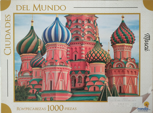Rompecabezas 1000 Piezas, Ciudades Del Mundo, Moscú