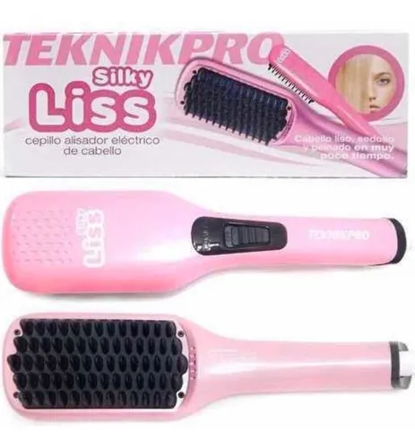 Cepillo Alisador Teknikpro Silky Liss Planchita Plancha Pelo