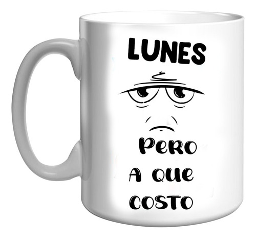 Taza Odio Los Lunes Frase Graciosa Personalizada