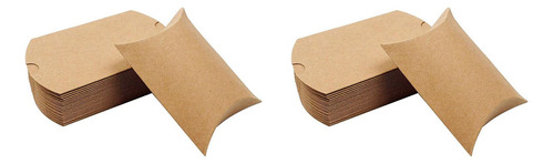 Cajas De Cojín De Papel Kraft, 200 Unidades, Cajas De Carame