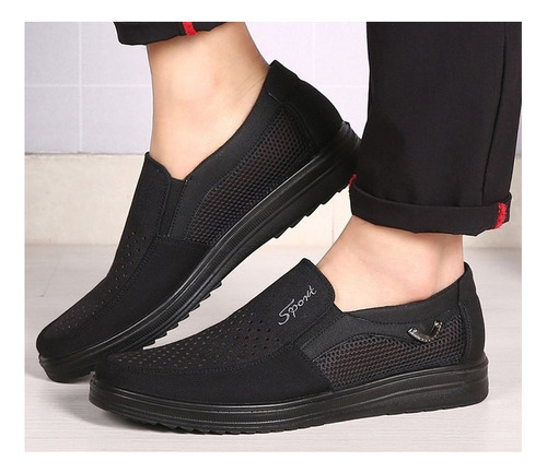 Zapatos Cómodos Informales Malla Con Suela Suave Para Hombre