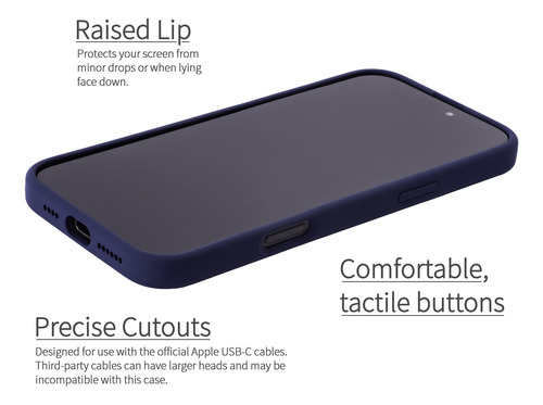 Tarjetero Dockem Para iPhone 16 Pro Max Con Silicona Líquida
