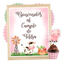 Comprar Kit Imprimible Granja Decoración Cumpleaños Candy Bar