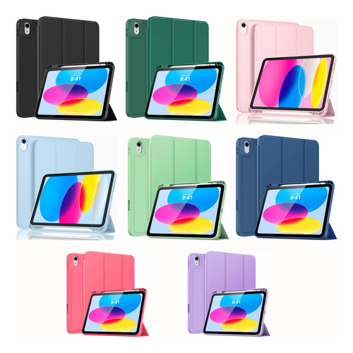 Funda Case Protector iPad 10.9 10ma Generación 2022 Colores
