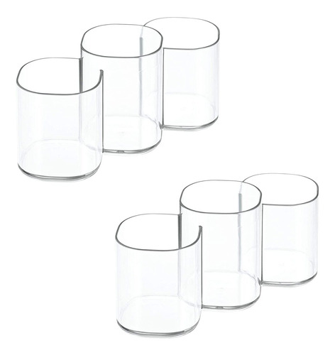  Clarity Cosmetic Vanity, Trio Cup  Set Of 