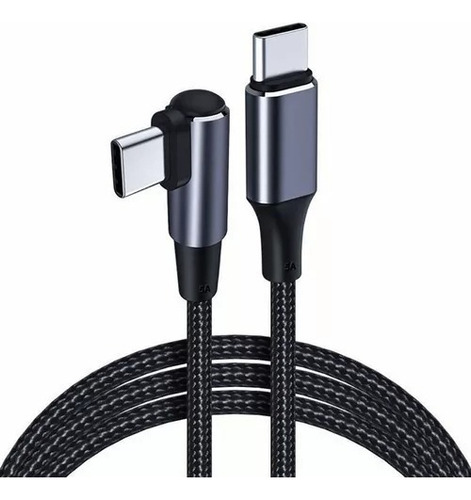 Cable Usb Tipo C A C Carga Rapida 100w Qc 5.0 Datos 2 Metro