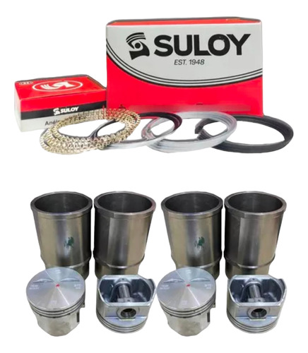 Kit Motor Ford Corcel Del Rey Std 77mm Suloy Brasil