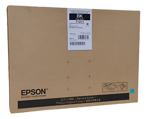 Bolsa de tinta negra Epson T12c12a T12c1 P/ WF-M5899