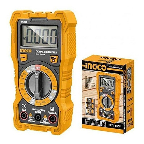 Multimetro Digital Tester Ingco 600v Nuevo Pinzas 
