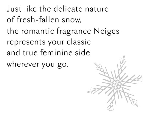 Perfume Lise Watier Neiges Eau De Toilette 100ml For Women