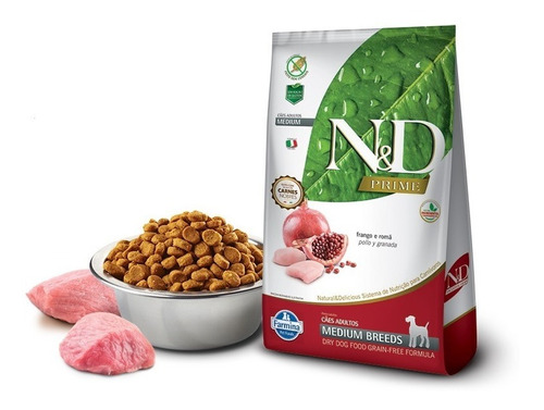 Alimento N&d Adulto Medium Breeds 2.5kg Razas Mascotas