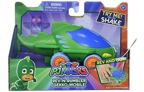 Solo Juega Pj Mask Rev N Rumblers Gekko Vehículo Móvil