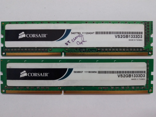 Memoria Ram Ddr3 4gb Bus 1333 (2gbx2) Corsair