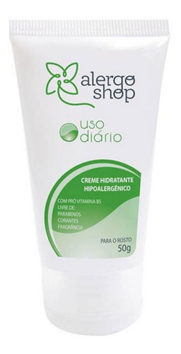 Creme Hidratante Facial Hipoalergênico Uso Diário Alergoshop Momento de aplicação Dia/Noite Tipo de pele Todo tipo de pele